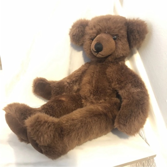 Vintage Applause Plush Teddy Bear Rare 88 Safari Brown 19” Stuffed Animal Toy - Picture 6 of 10